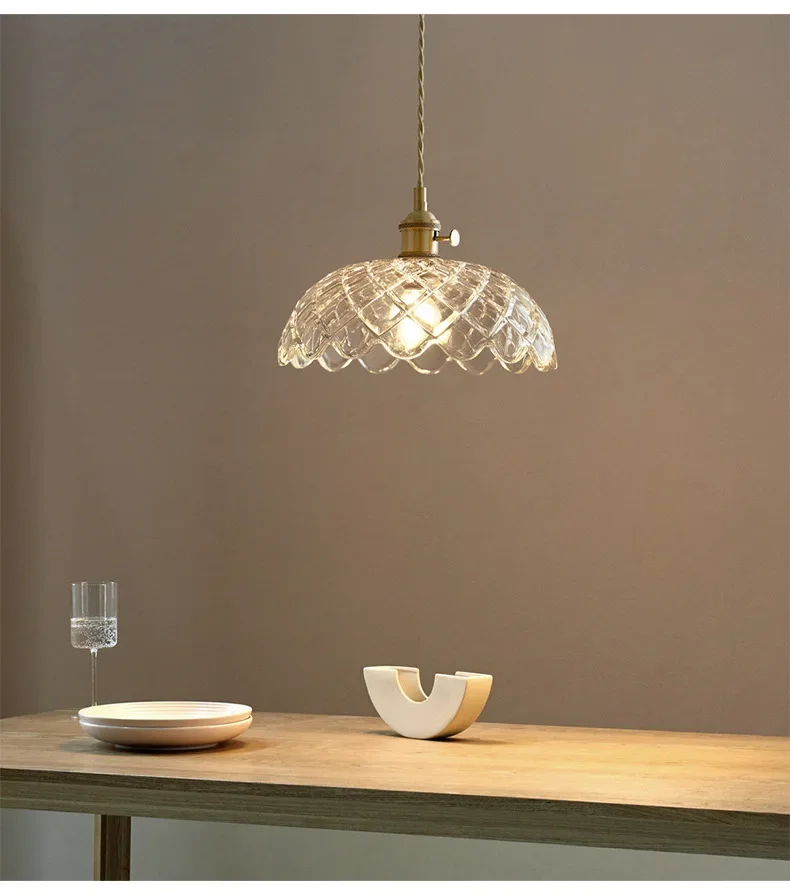 Description Picture 2 of itemModern Glass Pendant Lights Chandeliers Indoor Lighting For Dining Room Kitchen Bedroom Suspension Decor Pendant Lamp E27 Lustre