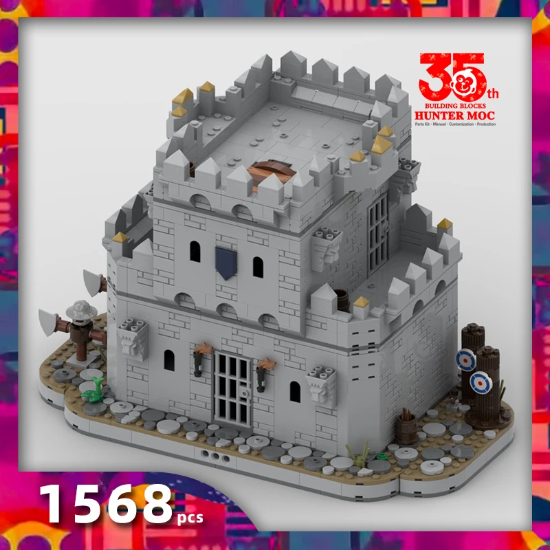 

moc knights in the forest medieval castle alternate build sets blacksmith brickset black falcons architecture building blocks