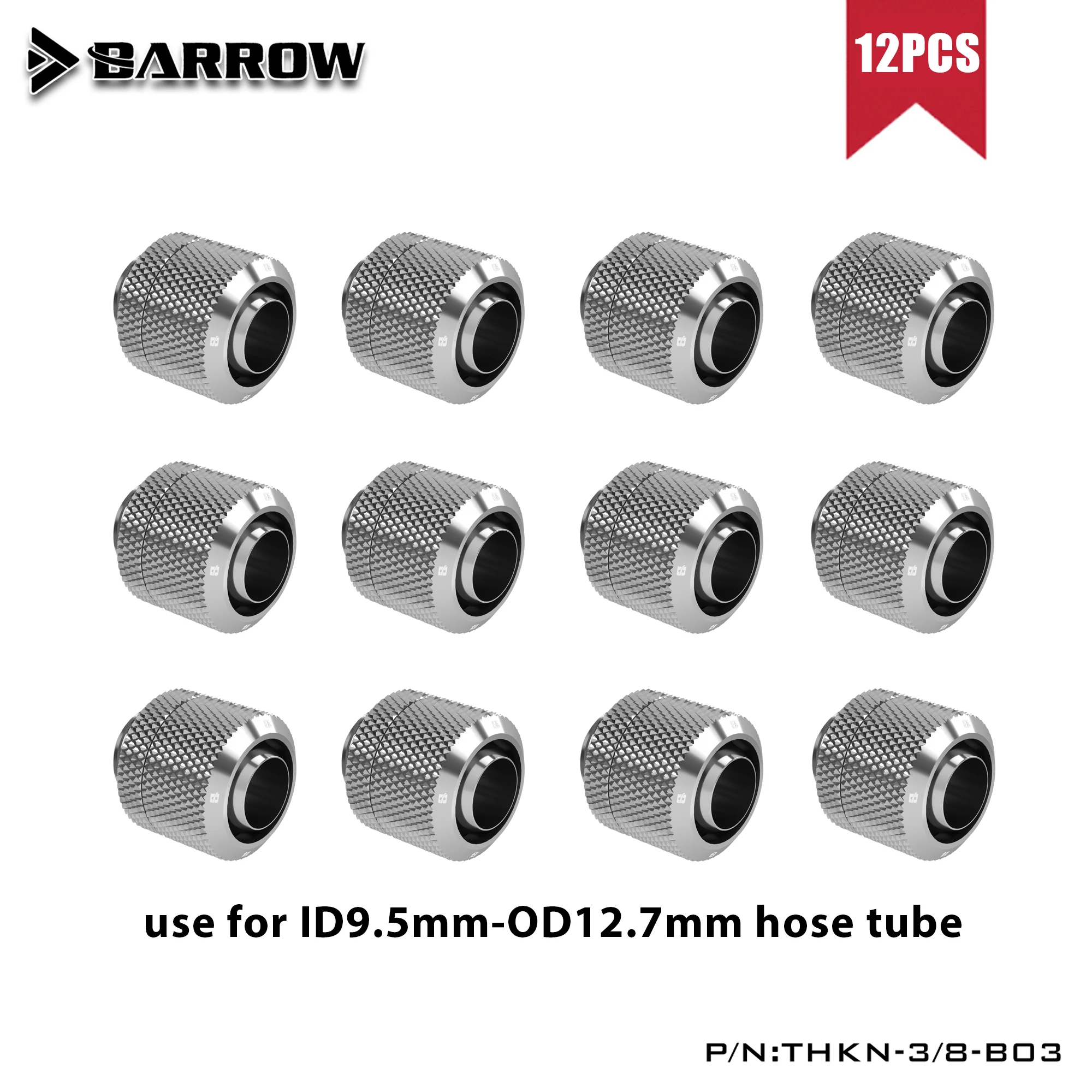 Barrow 12 Pcsthkn3 8-b03 id od 10x13 mm Acessórios para Tubos Macios g1 Acessórios para Tubos Macios - Imagem 4
