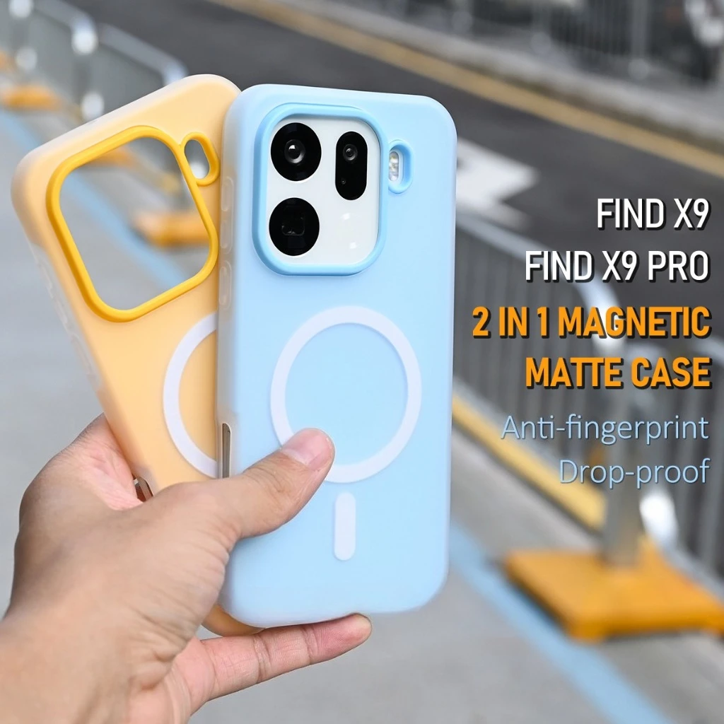 Luxury Magnetic 2-in-1 Frosted Skin-Friendly Liquid Silicone Phone Case Bumper Cover