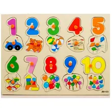 

Digital and Arabic Script Puzzles Baby Educational Toys Hand Grip Board Jigsaw Montessori Teaching Early Puzzles Children's Toys