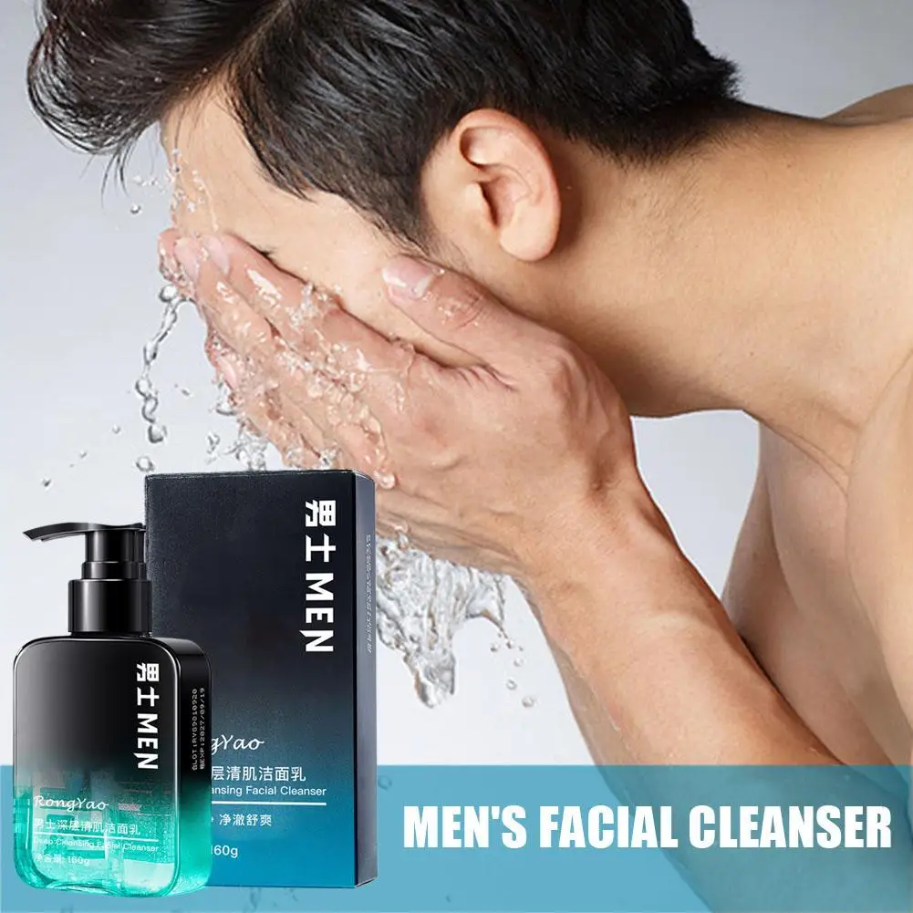 

Men's Amino Acid White Mud Cleanser Removes Mites Exfoliates Gentle Products Care Skin Pores Cleanser Facial Cleansing B6M9