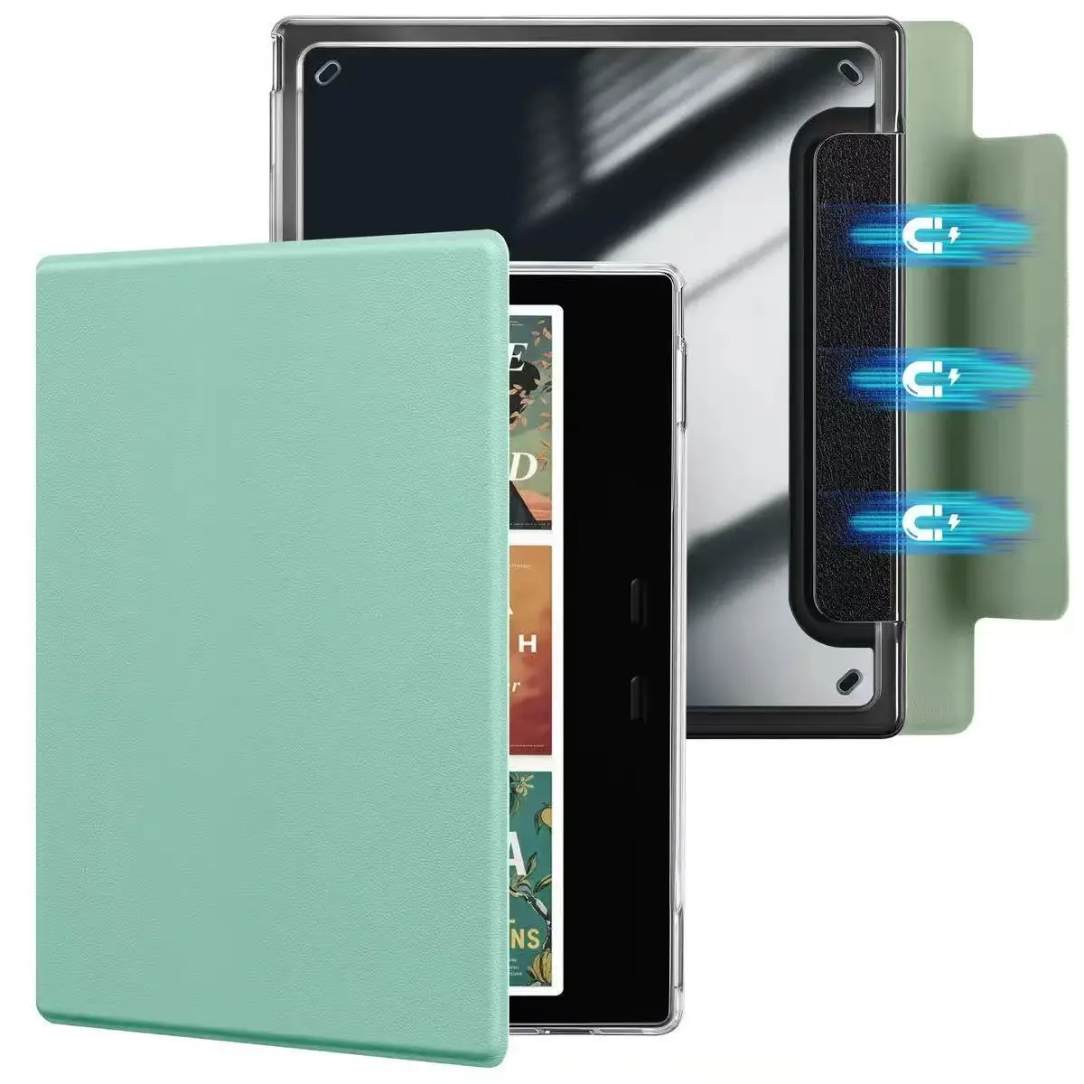 Detachable Acrylic Back Cover - Slim Flip Case