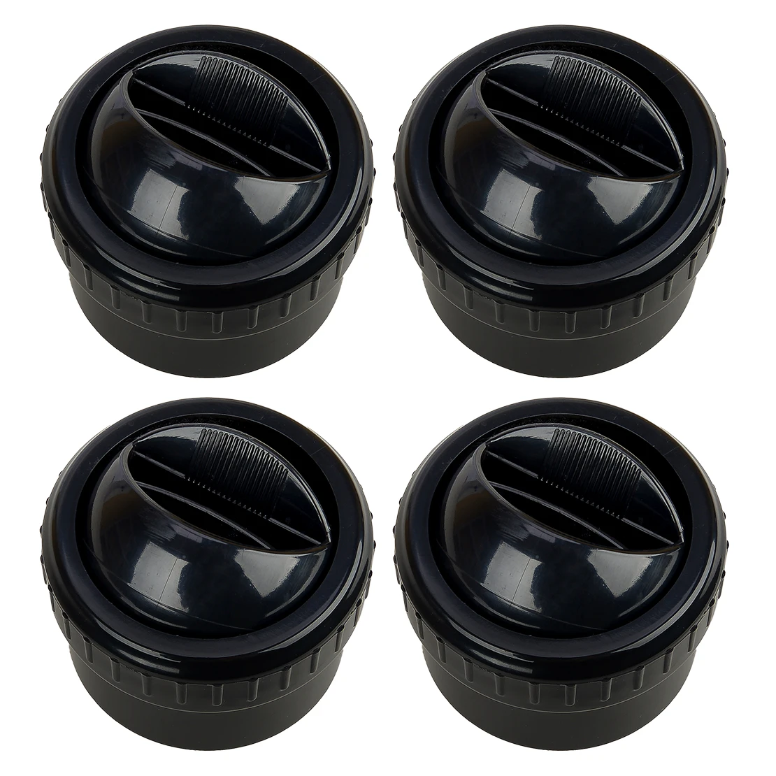 

4pcs 61mm Round A/C Air Conditioning Outlet Vent For Marine Boat Yacht Bus Car Truck RV Black ABS