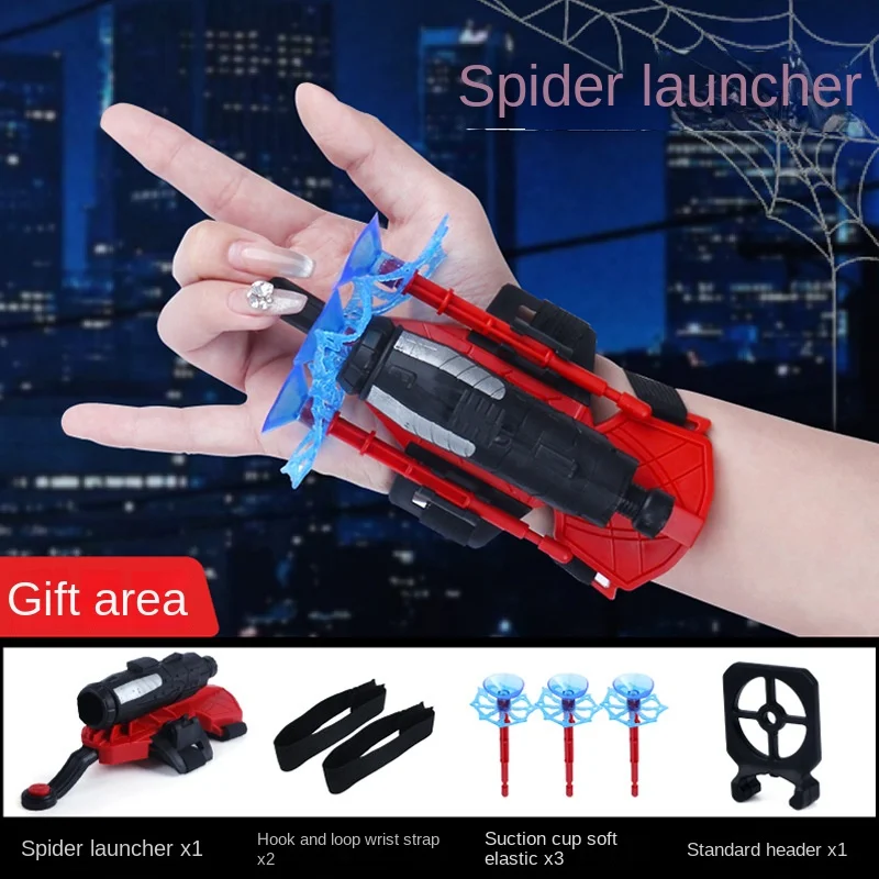 Anime Characters Children Toys Wrist Toy Set Action Figure New for Spiderman Glove Launcher Set Role Play Figures Hobbies - 6