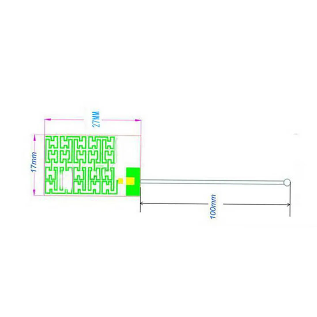 433Mhz 6dbi High Gain LoRa Antenna Internal Aerial Piamater FPC 27*17mm IPEX Connector