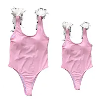 Summer Family Wing Swimming Dress Mother and Daughter Swimwear Family Matching Look Mom Girls Kids Swimsuits Family Look Outfits 1