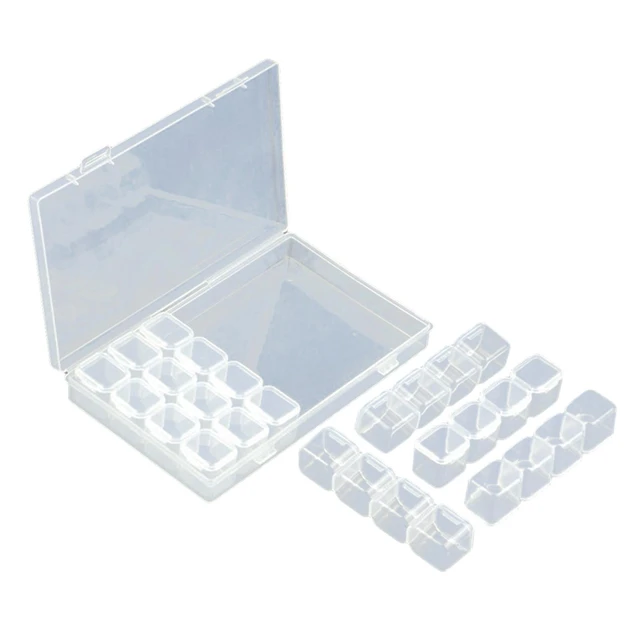 Alipis Box 15 Grid Storage Box Bead Organizer for Jewelry Making