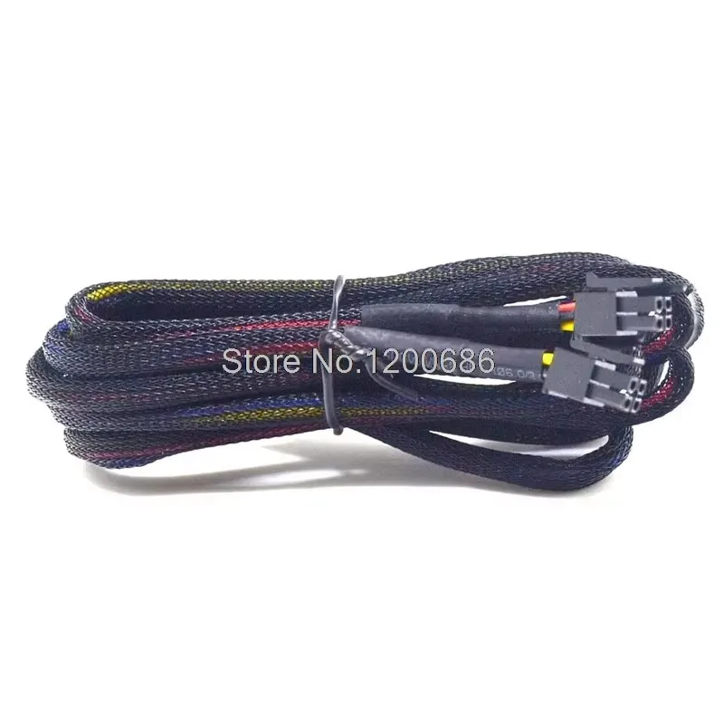 1M 20AWG 43025-0608 43025 430250600 MOLEX 6 핀 8 핀 Micro-Fit 3.0 암 암 연장 슬리브 전원 케이블 편조 슬리브