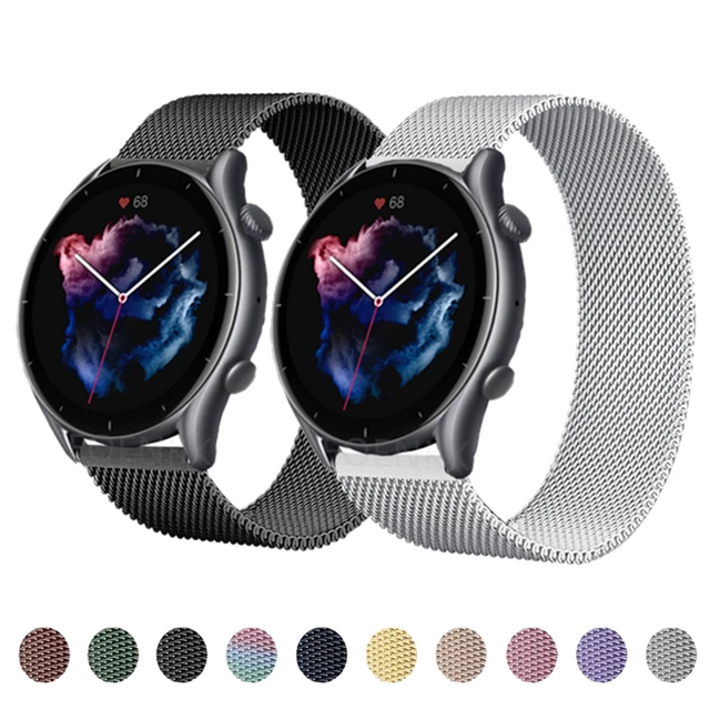 Magnetic Loop Strap For Amazfit gts 2/GTS 2 Mini/2e/stratos 3/GTR 3 Pro/GTR2/Metal  Bracelet watchband correa Amazfit bip u pro - AliExpress