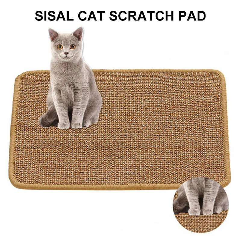 Random Color Natural Sisal Cat Scratching Post Mat Scratcher Board Pad