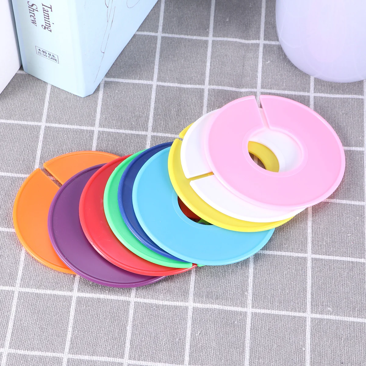 

Dividers Clothes Size Wardrobe Hanger Clothing Rack Closet Separator Organizer Round Hangers Separators Coat