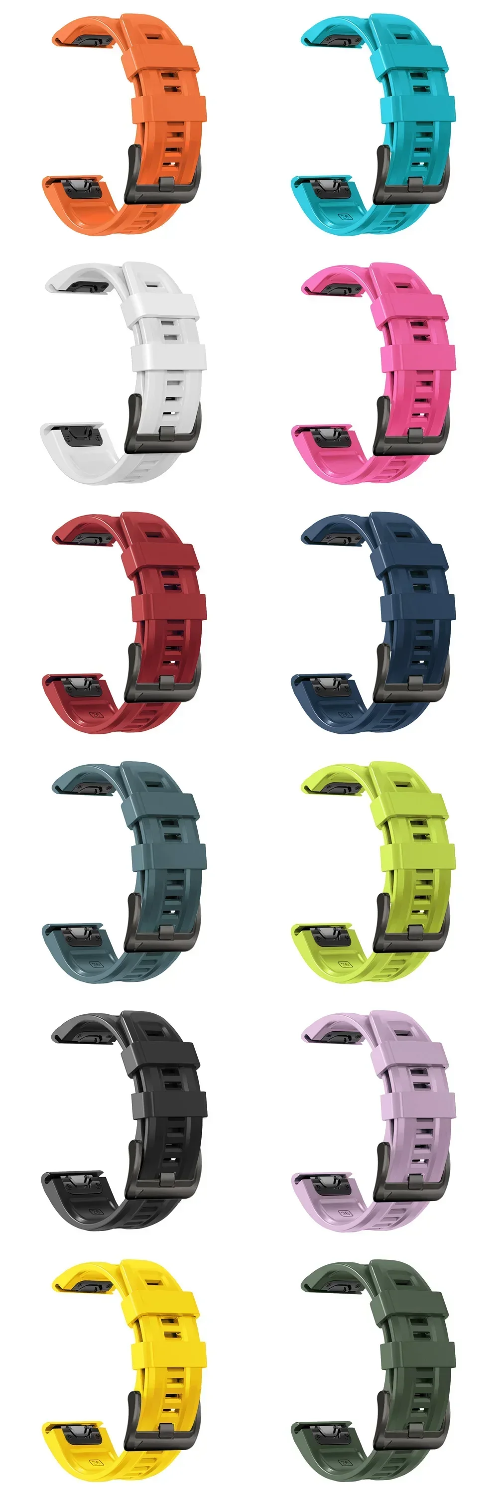 22mm 26mm Silikonarmband für Enduro 3 Tactix Armband für Garmin Fenix 8 E 7 7X Pro 5 5X Plus 6 6X Pro Epix Gen 2 QuickFit Band – Detail 27