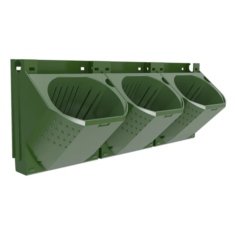 

Outdoor Garden Pot Wall Mounted Potted Bonsai Plant Flower Pot Nursery Container X3UC