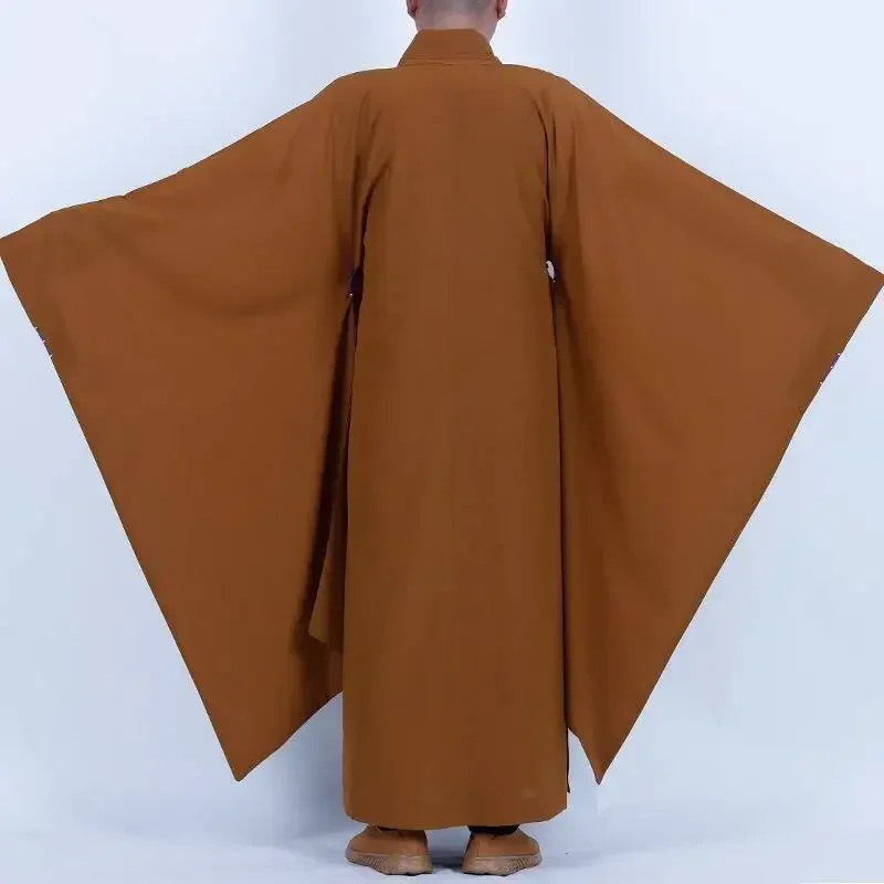 Monk Costume Buddhist Chinese Traditional Clothings Meditation Zen Shaolin Hanfu Suit Taoism Tibetan Clothes Monk Robe Kung Fu