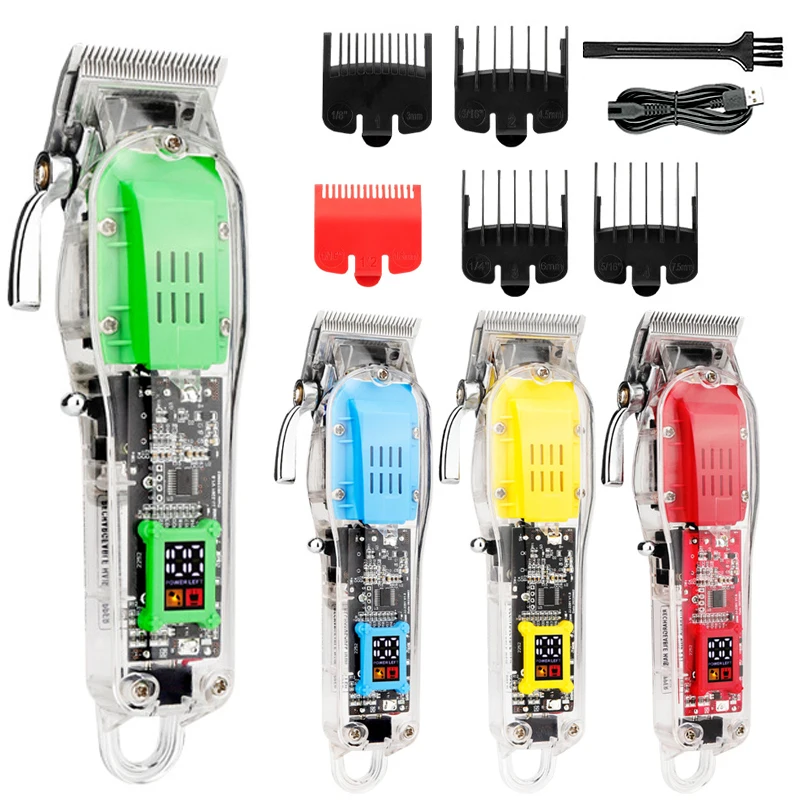 

New professional cordless hair clipper for men lithium beard hair trimmer electric hair cutting machine rechargeable