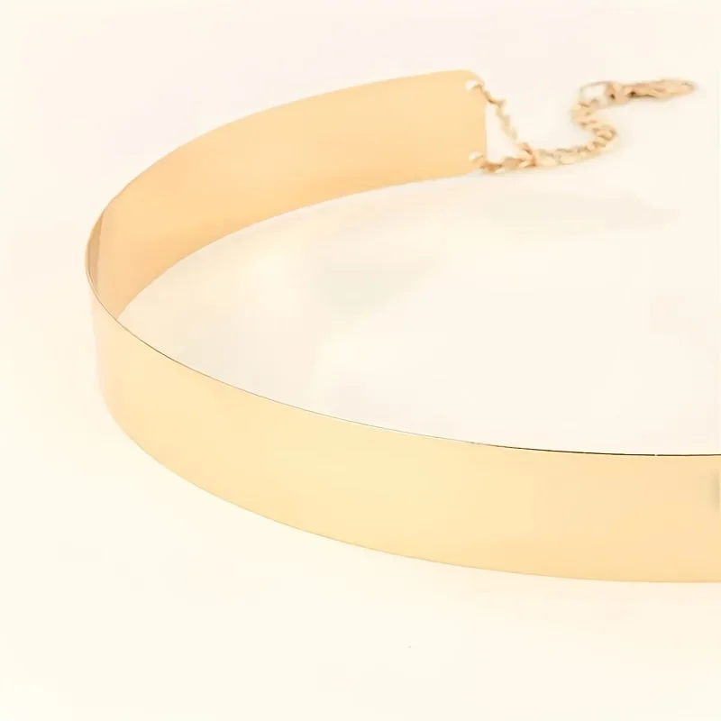 Klassischer goldener Metallgürtel, trendige verstellbare Taillenkette, eleganter Kleidergürtel, Körperschmuck für Frauen, täglicher Gebrauch – Detail 8