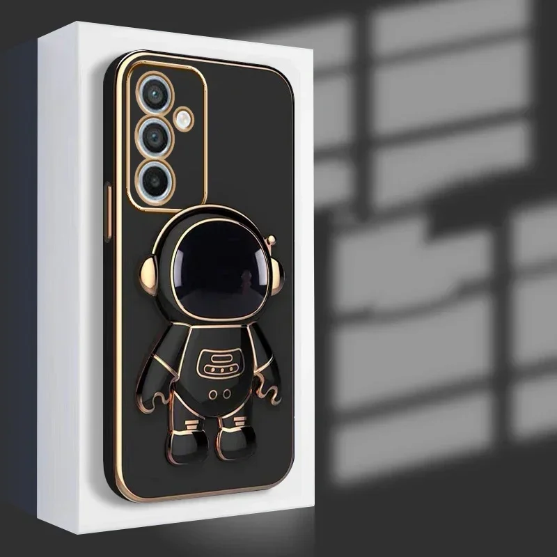 Astronaut Bracket Plating Phone Holder Case