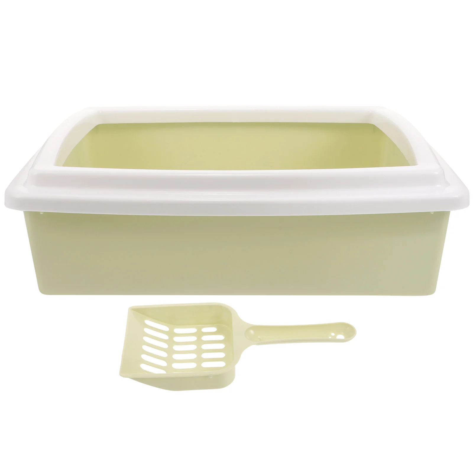 

1 Set Cats Litter Box Anti-Splashing Cat Litter Pan Kitten Toilet with Litter Sifting Scoop
