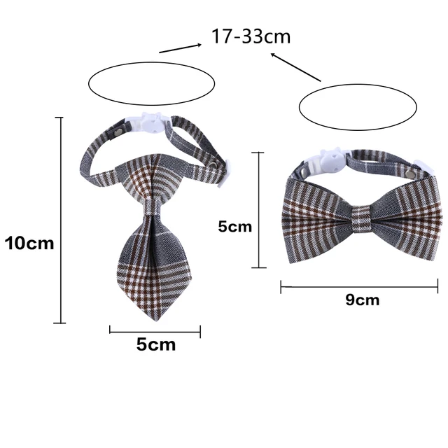 1pc Adjustable Plaid Cat Collar with Bow Tie - Adjustable Comfortable Collar, Perfect for Holiday Dress Up and Everyday Wear 5