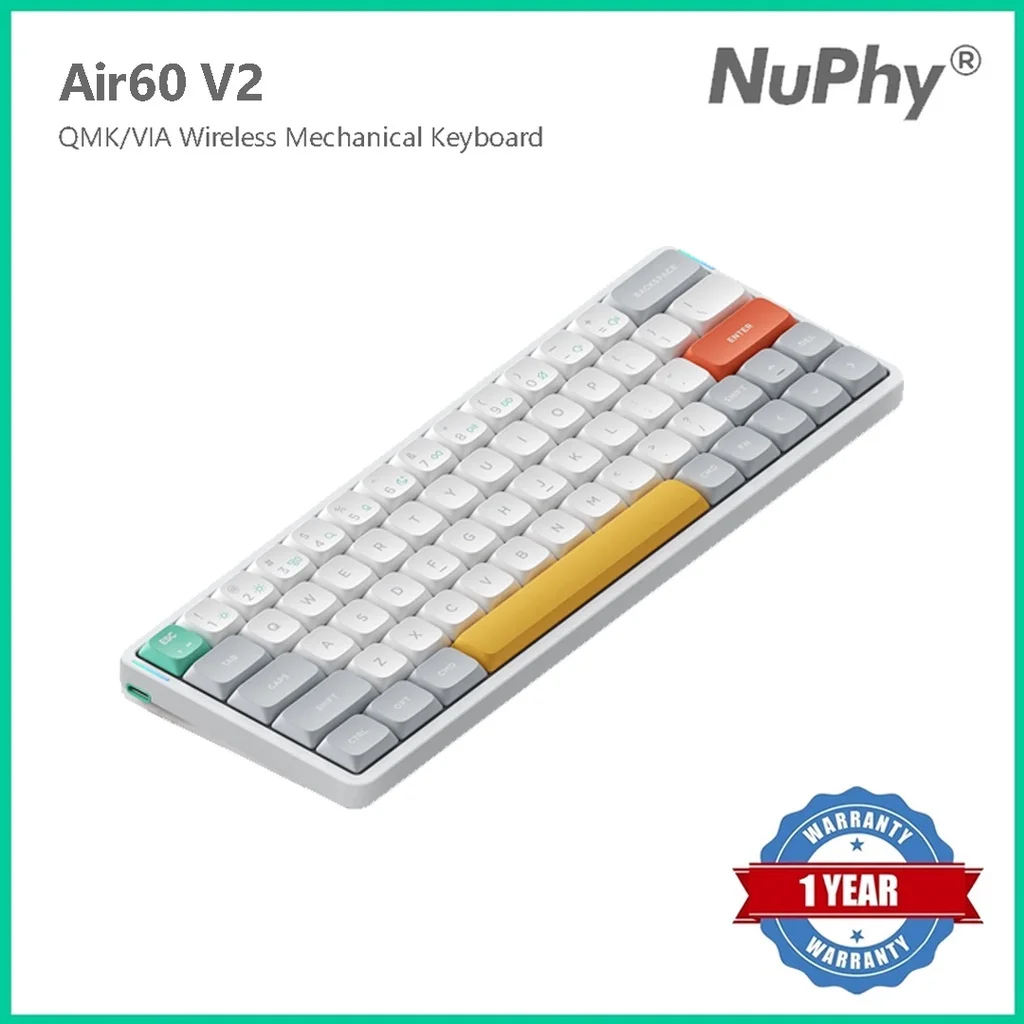 Nuphy Air60 V2 Bluetooth 2.4g Wireless 60% Mechanical