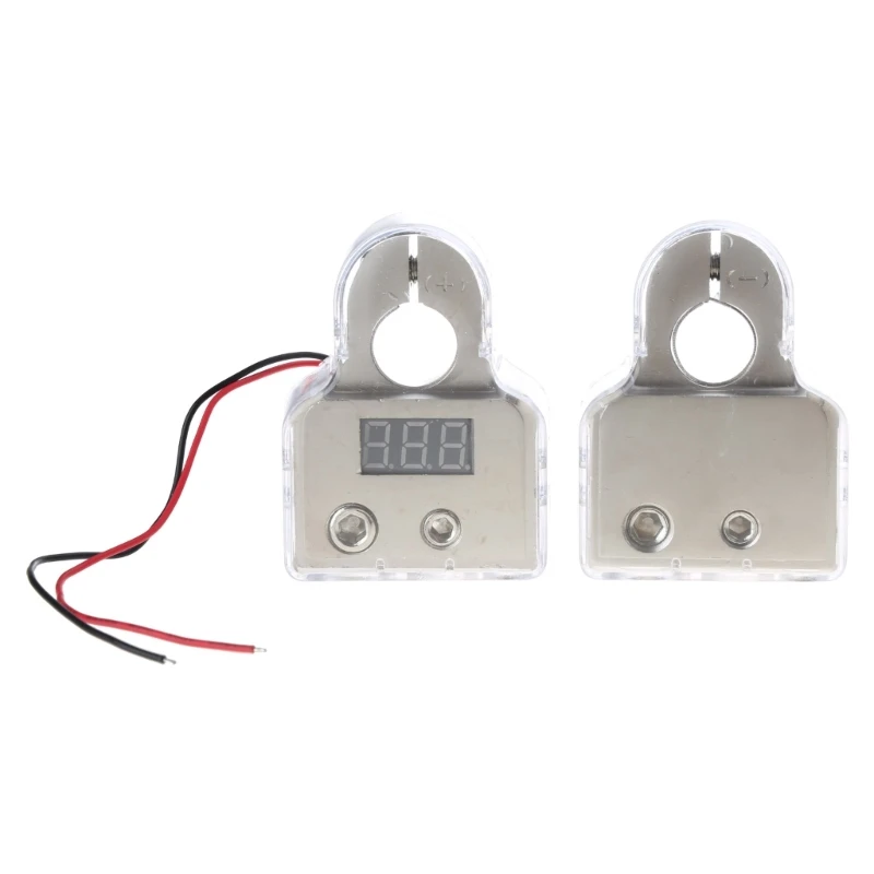 

2Pcs Practical Auto Terminals Clamps with Cover Shims