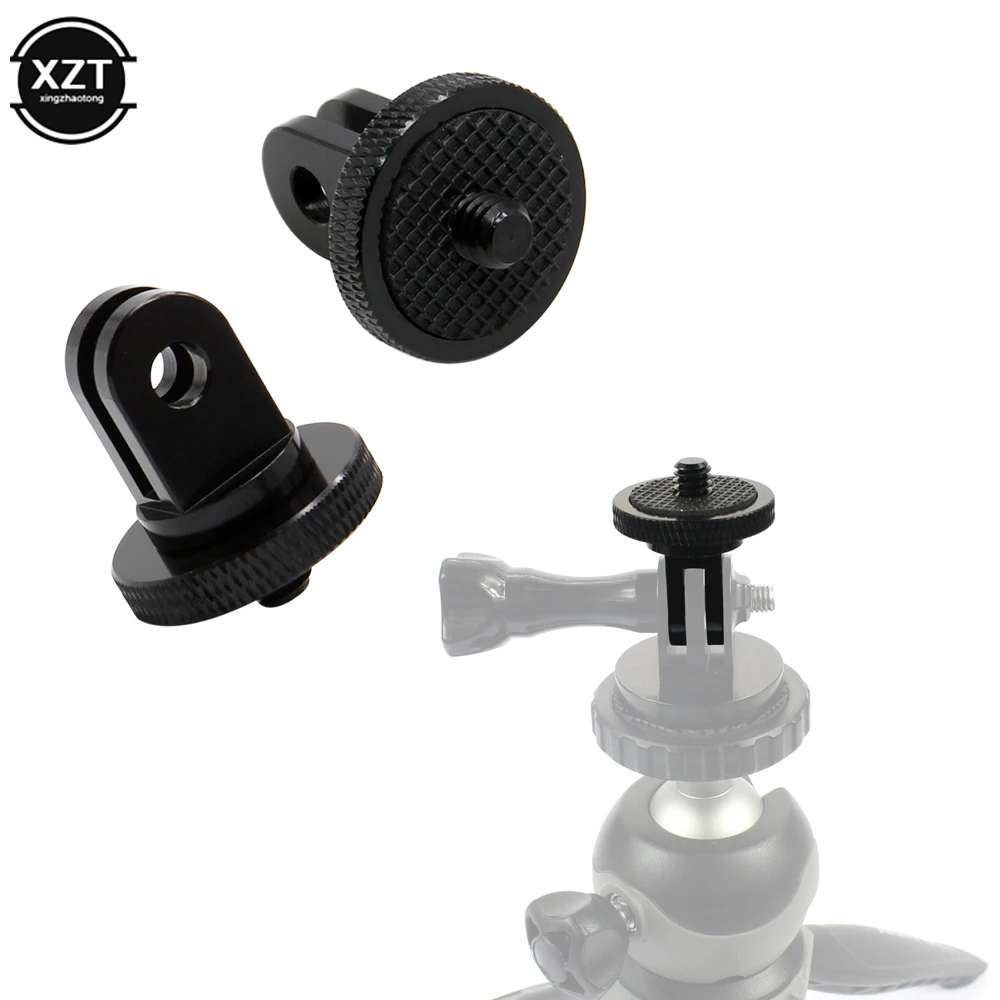 Aluminum Alloy 1/4 Inch Mini Tripod Adapter Mount for GoPro Hero 8 7 6 5 4 Black Sjcam M10 Xiaomi Yi 4K Eken Go Pro Accessory