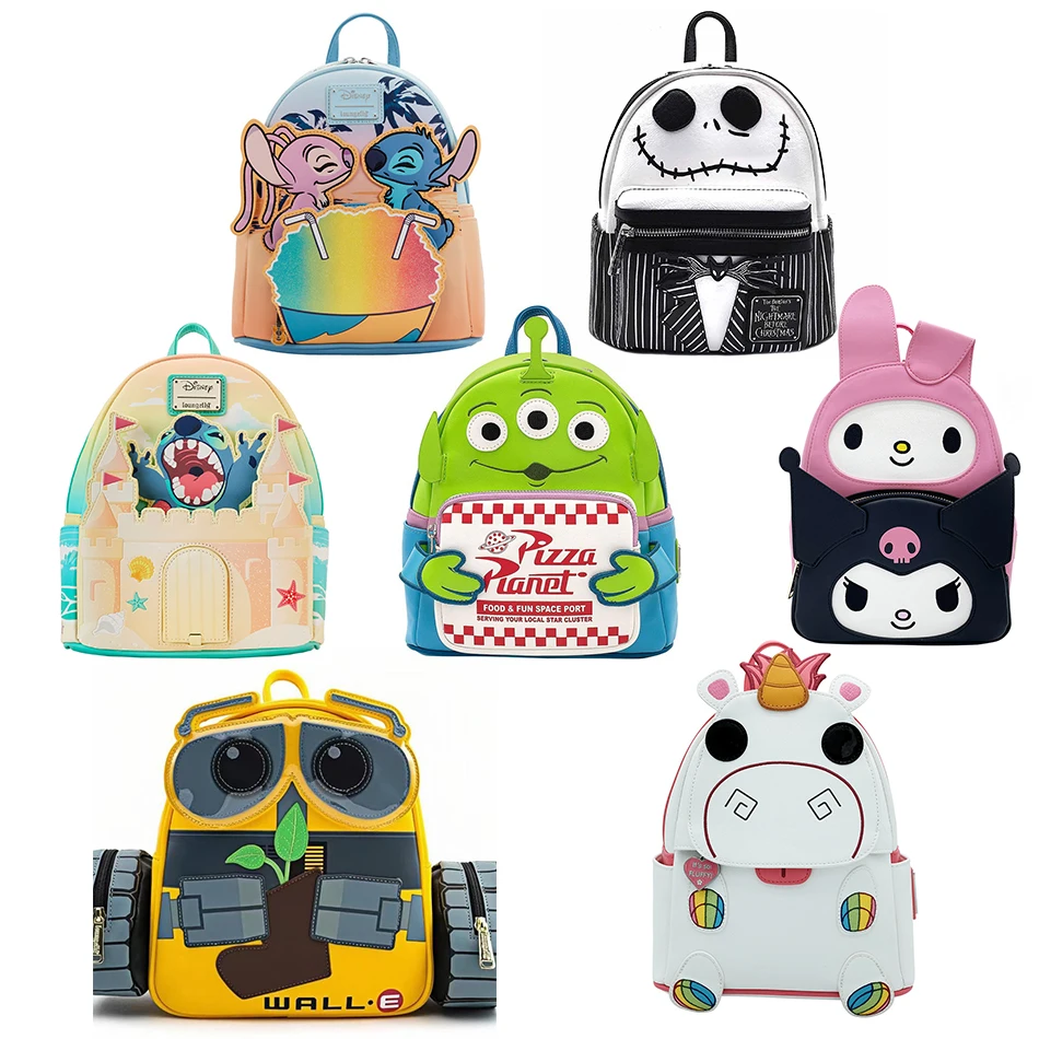 Toy Story 3 Alien Three-eyed Leather Backpack Fashion Backpack High Quality Sally Backpack Lady Birthday Gifts for Girls