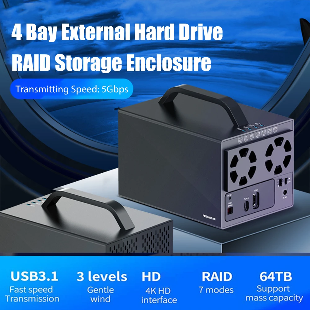 3.5 Dual Bay external hdd enclosure raid Array Cabinet sata Hard Disk Array with RAID Function USB Disk Array Box Dual Bay usb 2.0 sata hdd external box HDD Box Enclosures