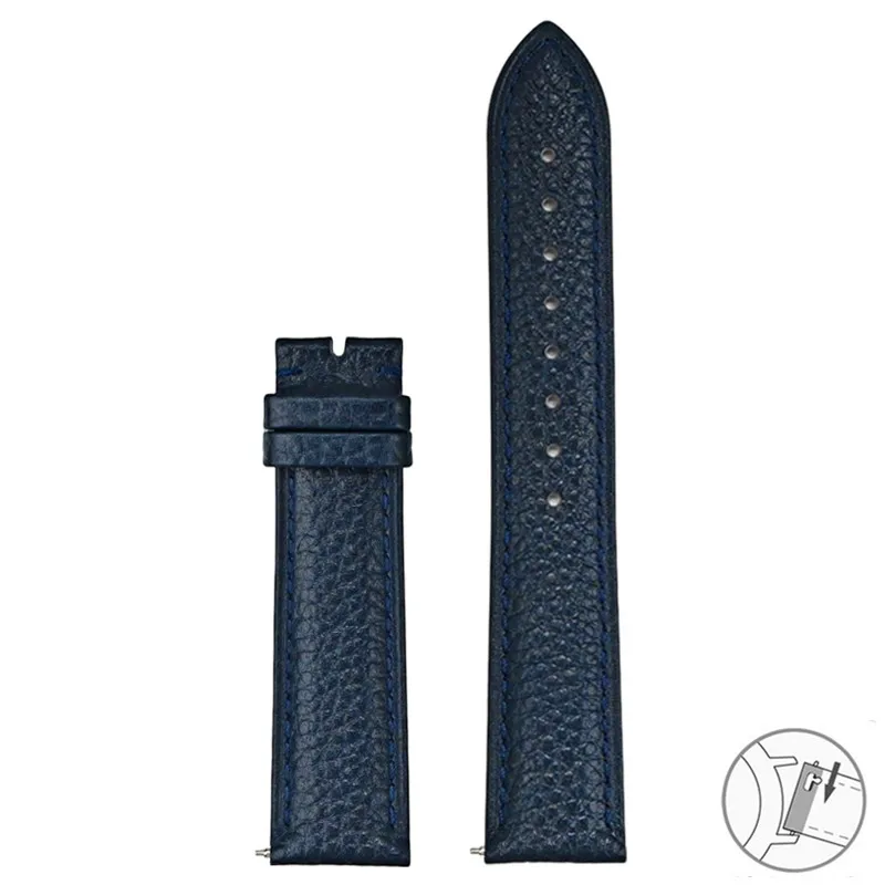 Luxurious Soft Genuine Leather Quick Release Watch Band Bracelet