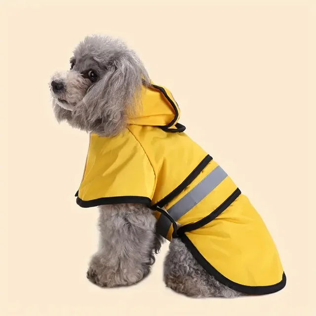 Keep Your Pet Dry And Comfortable - Adjustable Waterproof & Windproof Dog Raincoat! 1