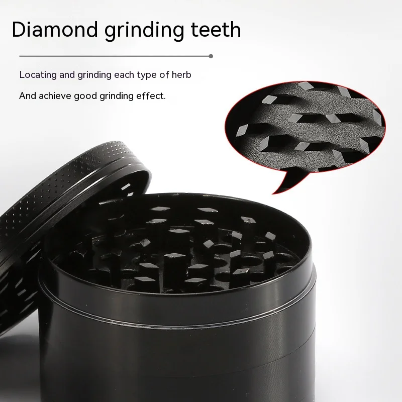 40/55/63mm 4 Layers Small Round Shape Men Grinder Portable Zinc Alloy Herb Tobacco Herb Spice Crusher Hookah Smoking Accessories herb grinder smoking accessories tobacco smoking accessories tobacco grinder