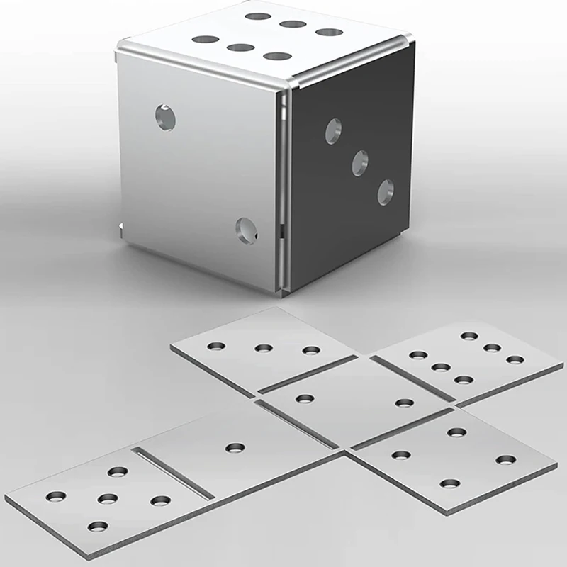 1 PC Welding Kit Dice DIY Cube Stainless Steel Square Welding Plate Training Metal For Beginners TIG MIG Gas Arc Stick