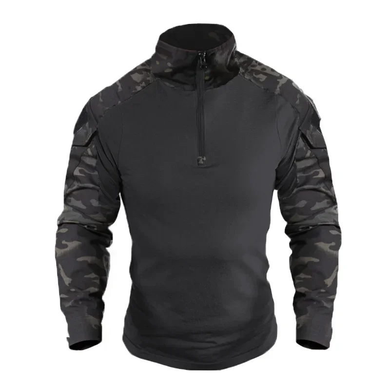 Airsoft Paintball Shirts Multicam CP Camo Cotton Tactical Shirt Men Clothing Army Combat T-Shirt Hunting Clothes Wear-resisting 4