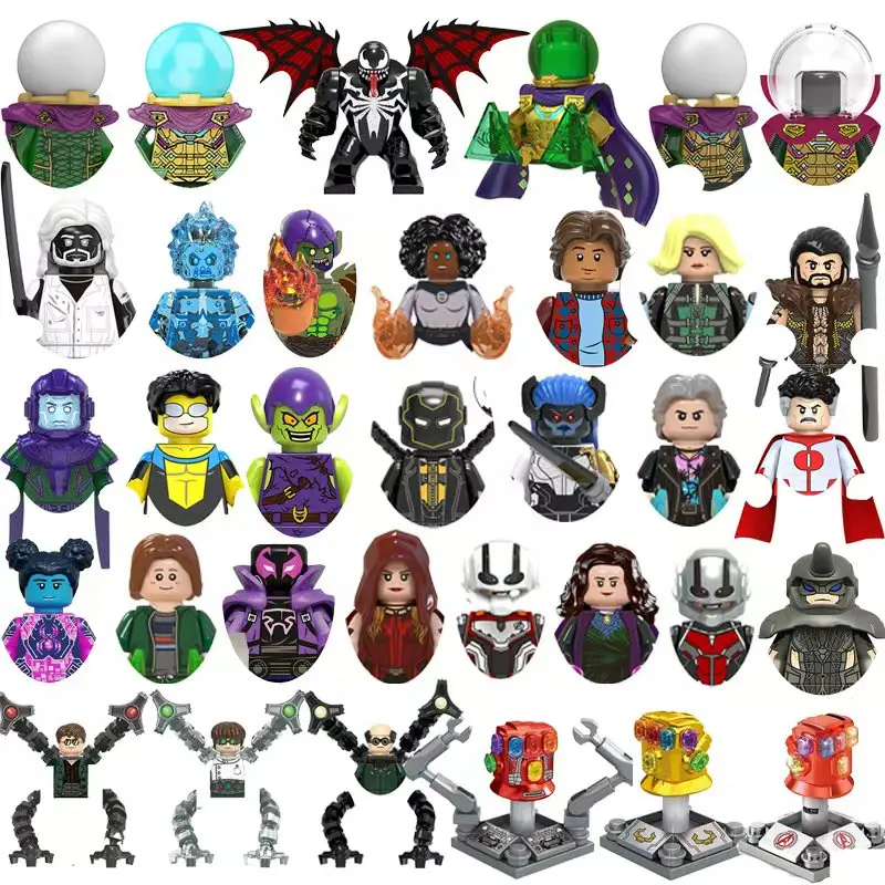 Doctor Octopus Bausteine Mysterio Bricks für Spielzeug Geschenke Mini-Actionfiguren Kinder-Bausteine für Partys