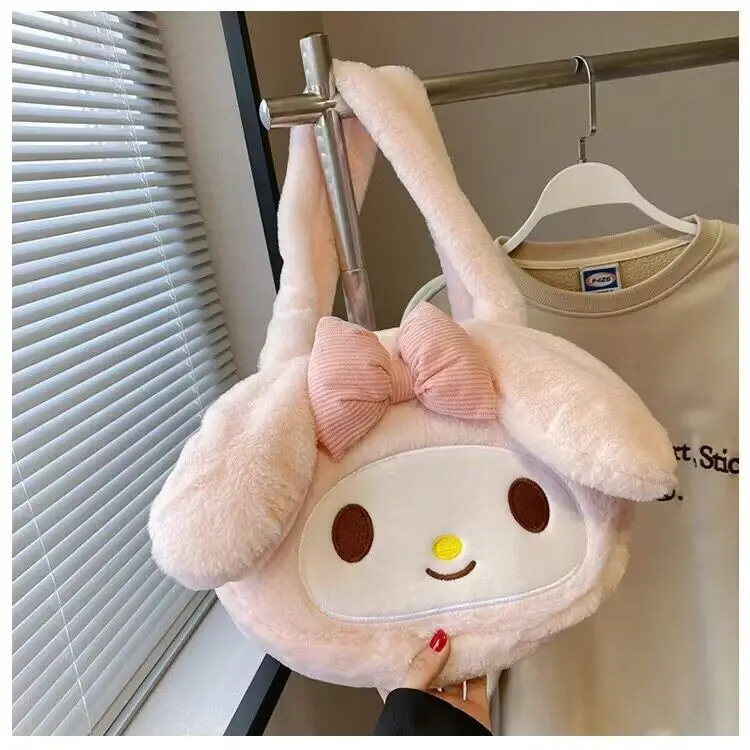 Cute Kuromis Backpack Melodys Cinnamorolls Women Tote Shoulder Bag Plushie Large Handbag Fashion Messenger Bags Gift Girls