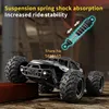1:14 70KM/H High Speed Drift Alloy Remote Control Truck 2.4G 4WD Lighting Control Speed Adjust Shock Absorption RC Car Truck Toy 5