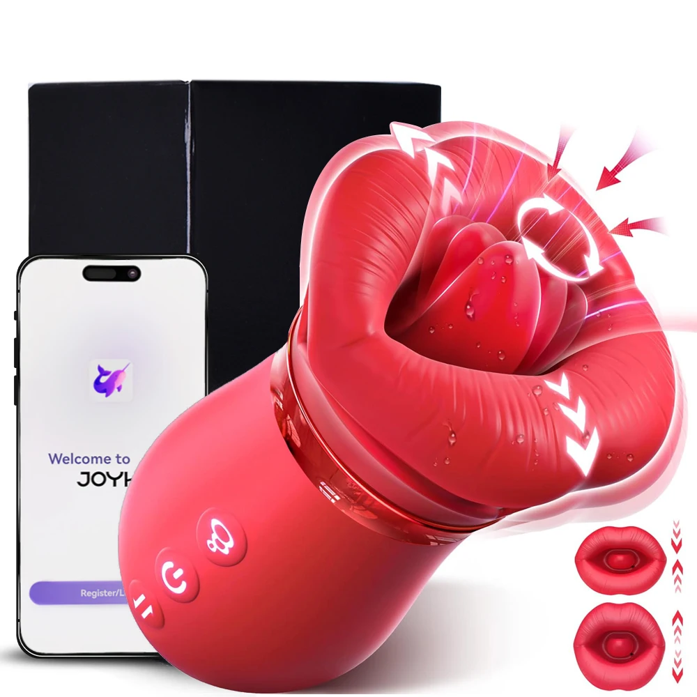 Mouth Sucking G Spot Vibrator Sex Toys for Women Tongue Licking Clitoral Nipples Oral Stimulator Quick Orgasm Female Masturbator