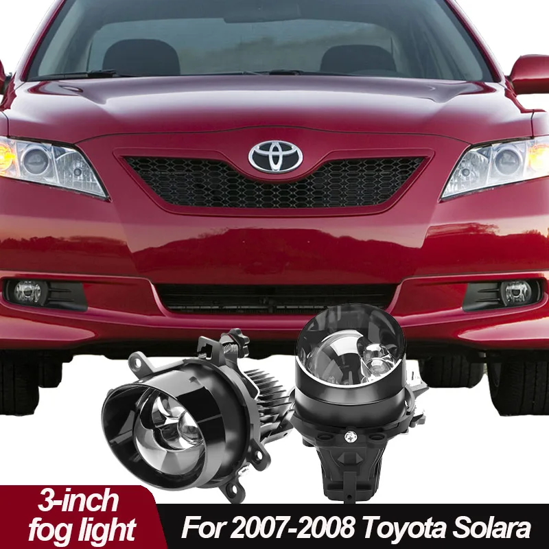 3 인치 Bi LED 렌즈 프로젝터 안개 조명 자동차 램프 2007-2008 Toyota Solara 용 3 색 변경 가능한 안개 전구