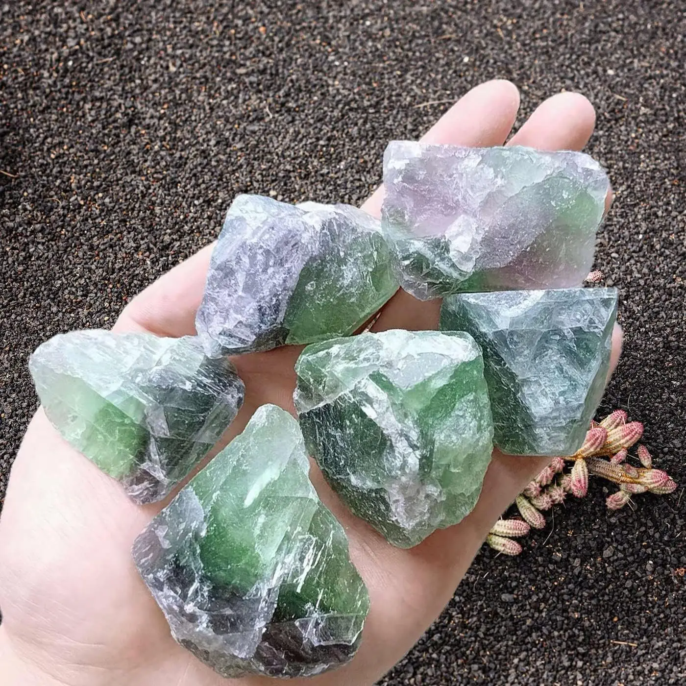Natural Quartz Crystal Stones Colored Fluorite Ore Fluorite Irregular Shape Real Mineral Rock Reiki Healing Specimen Home Decor