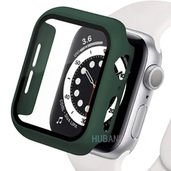 Premium Glass Cover for Apple Watch - Durable Screen Protector and Case (6 dark green)