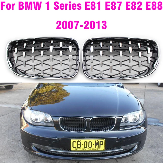 Full Chrome Car Diamond Grills Front Kidney Grille Replacement