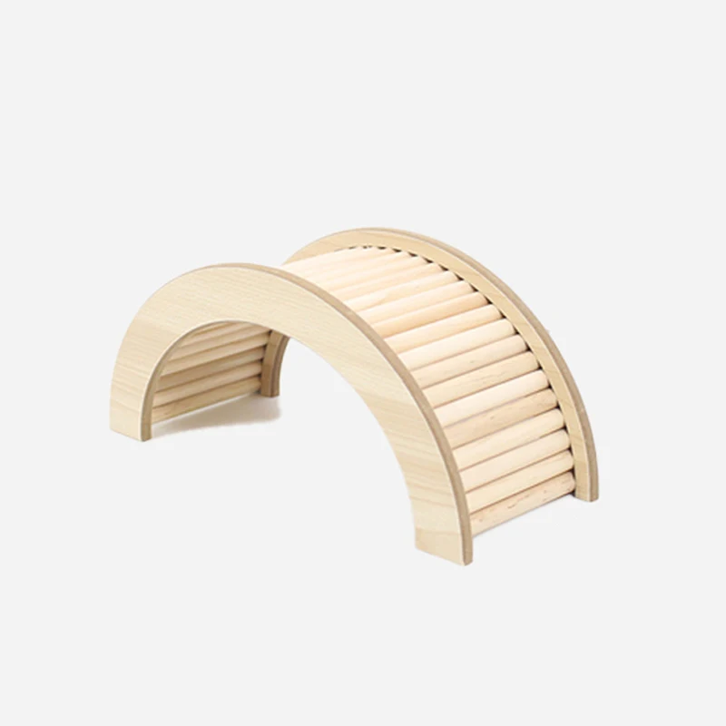 Hamster Climbing Ladder Wooden Bridge for Guinea Pigs Rats Small Animals Toys Cage Decor Accessories