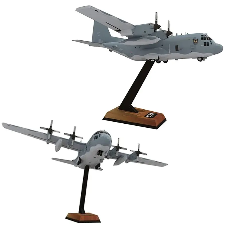 Hot High Quality AC130 Ghost Aerial Gunship Aircraft Paper Model Military Fighter