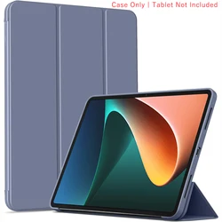 Premium Tri - fold Magnetic Stand PU Leather Protective Tablet Case with Auto Sleep/Wake Function for Xiaomi Pad 5 (YT Lavender Purple)