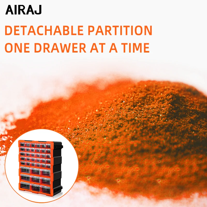 AIRAJ 39 Drawer Storage Box,Hardware Storage ThreeDimensional Cabinet, Reinforced Shell Design for Stronger loadBearing capacity