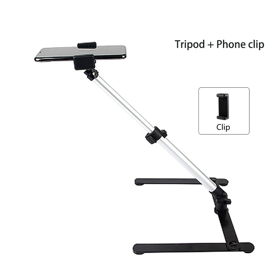 Compact Foldable Overhead Smartphone Tripod for Versatile Mobile Photography
