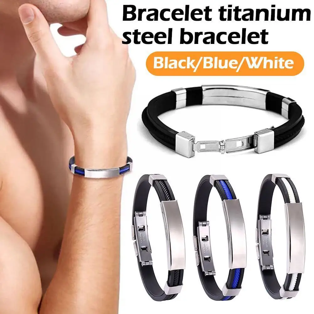 New Healthy Titanium Sport Fashion Wristband Bracelet Bracelet