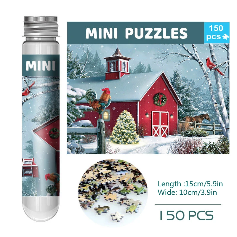 Mini Jigsaw Puzzle Christmas Gifts Family Time 150 Mini Test Tube Puzzle World Famous Painting Travel Puzzle YC-M jigsaw puzzles,wooden jigsaw puzzles,wooden puzzle toys,educational puzzles,mini jigsaw puzzle,test tube puzzle