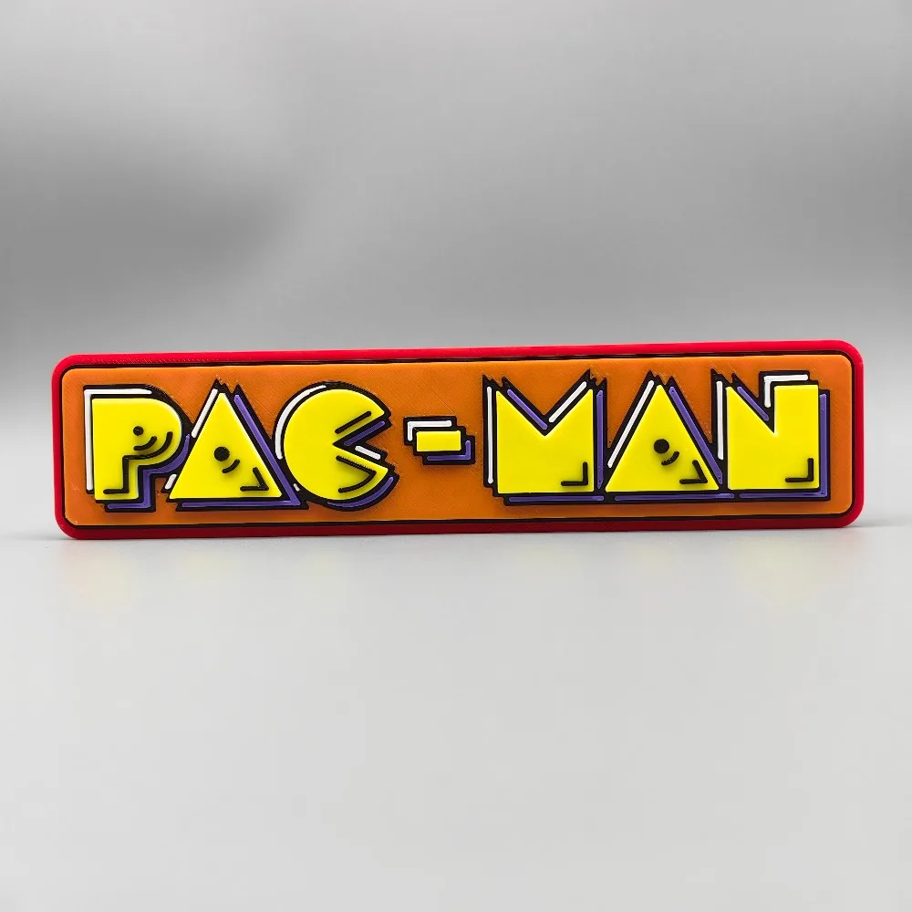 Monogram Pacman Clssic Game Pac-Man 3D Logo Model doll Signboard for Pacman Figure ...